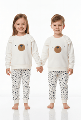 CNA KIDS Cozy Bear Fleece Sweatshirt & Jogger Set - Smgarment's